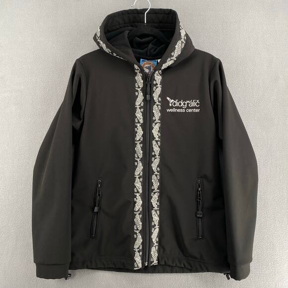 Copper River Fleece Lined Jacket Womens S Black Softshell Full Zip Alaska USA - Picture 1 of 16